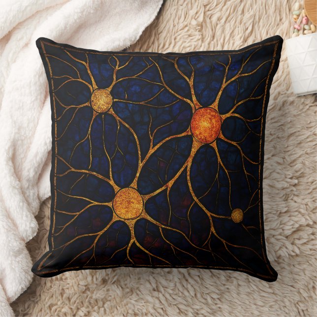 Almofada "Stained Glass Neural Network Throw Pillow" (Cobertor)