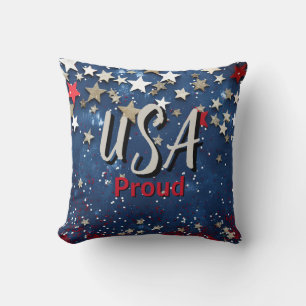 Almofada Star Spanged EUA Orgulhoso