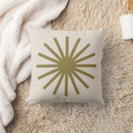 Almofada Starburst Dourado e Linen White