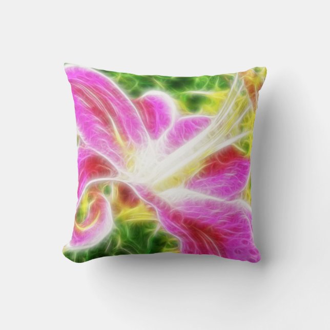 Almofada Stargazer Lily Abstrato Floral (Frente)