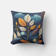 Starnight Blue Orange Autumn Leaves