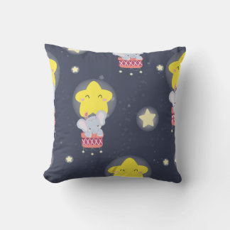 Almofada Starry Balloon Elephant Adventure