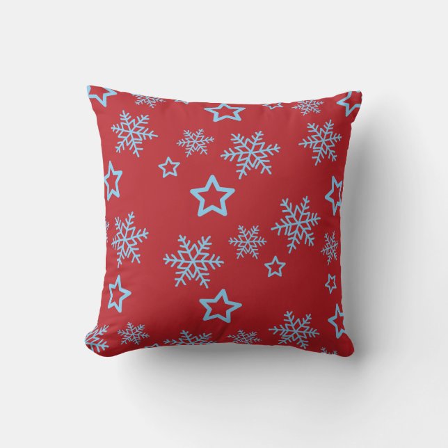Almofada Starry Night Snowfall Travesseiro (Frente)