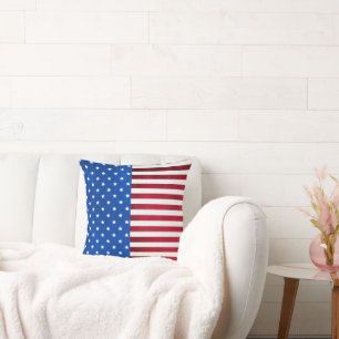 Almofada Stars and Stripes-American Flag por Shirley Taylor