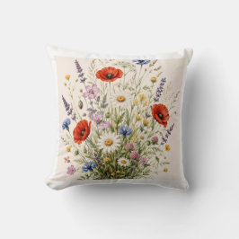 Almofada Stay Wild | Vintage Wild Herbs Botanical Design