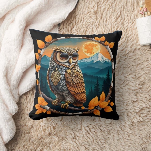 Almofada Steam Punk Owl Mount Baker , WA (Cobertor)