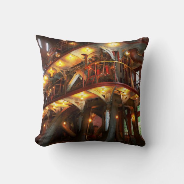 Almofada Steampunk - Allis faz todo o trabalho (Frente)
