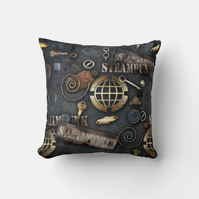 Almofada Steampunk, raspagem (Frente)