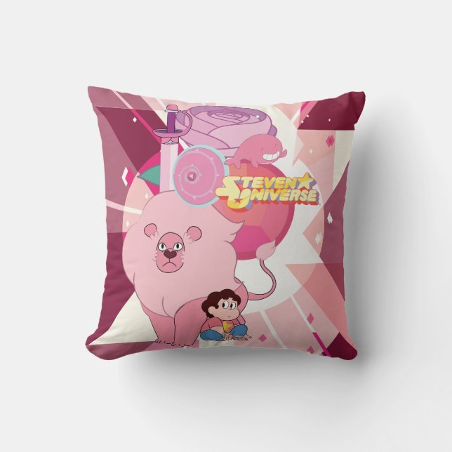 Almofada Steven Universe | Rosa Quartz Legado (Frente)