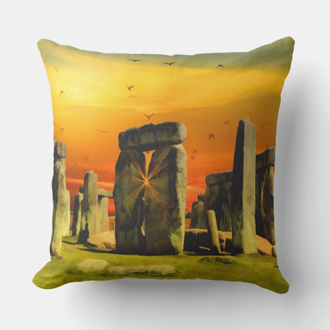 Almofada Stonehenge surrealista (Frente)