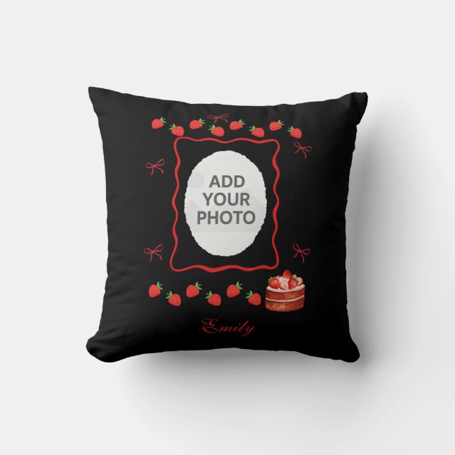 Almofada Strawberry Birthday Notebook Gift (Frente)