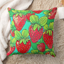Almofada Strawberry Pop Art Pattern