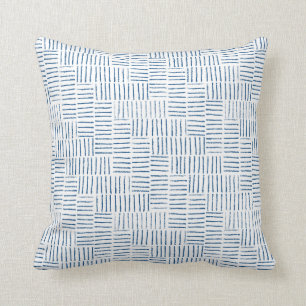 Almofada String Herringbone - azul clássico