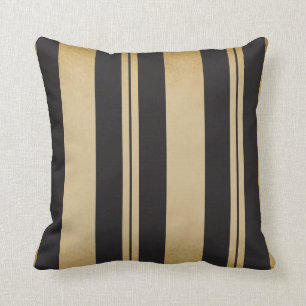 Almofada Stripe Preto e Tan