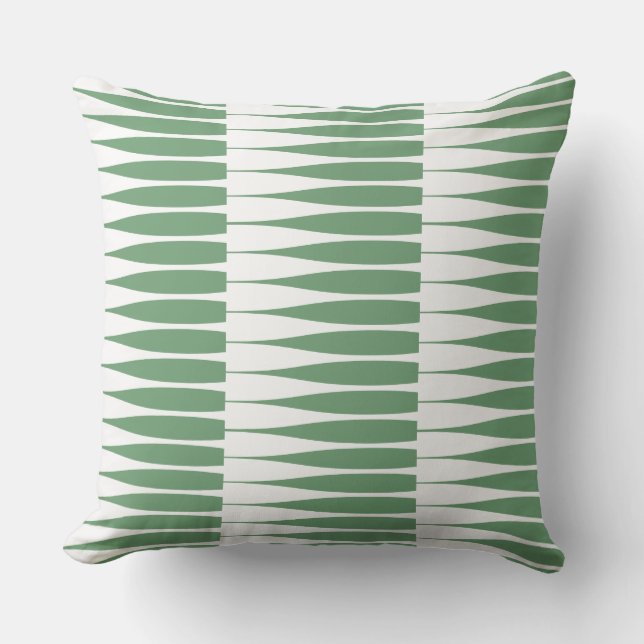 Almofada Stripe Verde de Oxley (Frente)