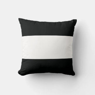 Almofada Striped (Preto e Branco) | Horizontal) Personalizá