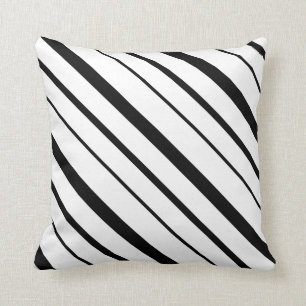 Almofada Stripes graduadas a preto e branco