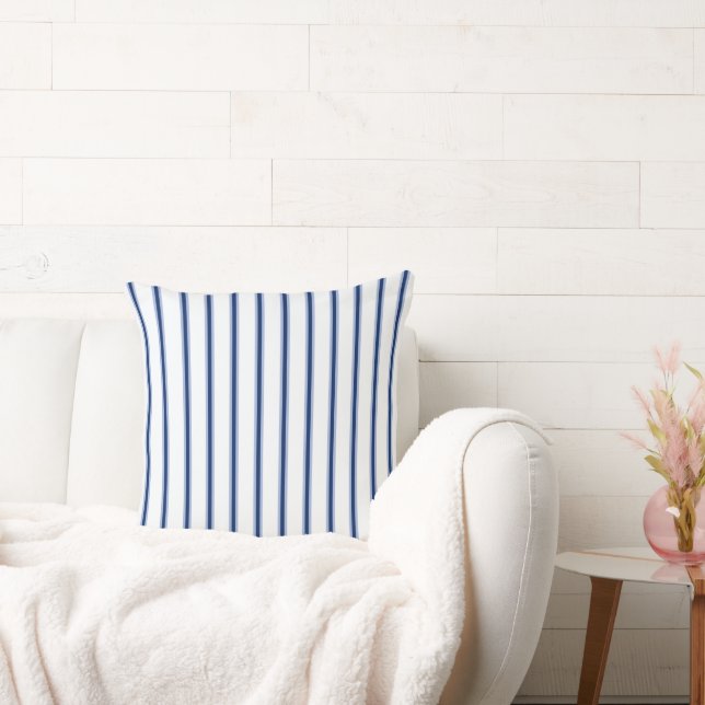 Almofada Stripes Modern Indigo Minimalist Elegance (Sofá)