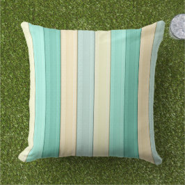Almofada Stripes Pastel Mint Peach geométrica vertical