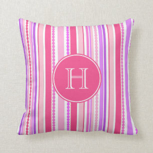 Almofada Stripey perla o travesseiro decorativo roxo
