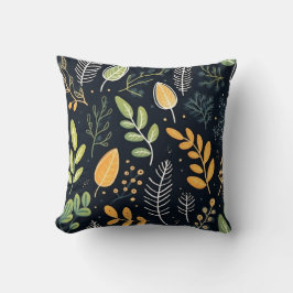 Almofada Stylish Green and Yellow Foliage Pattern 