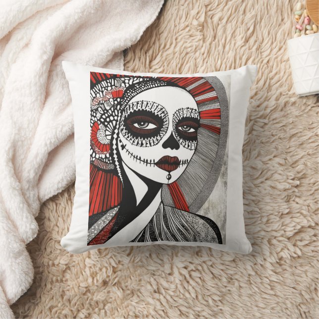 Almofada Stylized La Catrina (Cobertor)