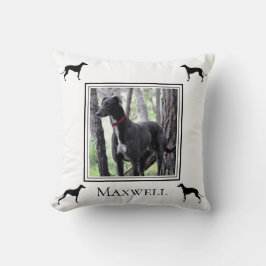Almofada Sua Foto do Greyhound Personalizada