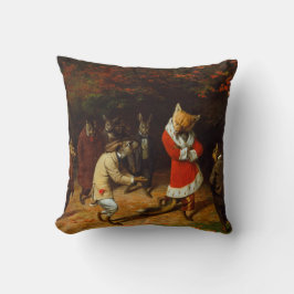 Almofada Sua Majestade Recebe (por William Holbrook Beard)