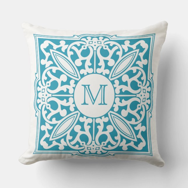 Almofada SUA MONOGRAM em travesseiros personalizados de qua (Frente)