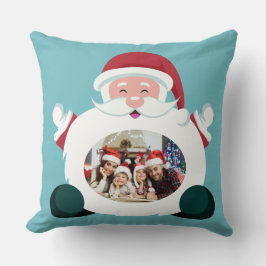 Almofada SUAS 2 FOTOS em Papais noeis enquadram travesseiro