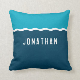 Almofada Suas ondas de oceano conhecidas