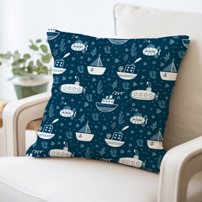 Almofada Submarino e Impressão de embarcações náuticas (Criador carregado)