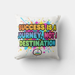 Almofada Success Is a Journey Motivational Quote Design