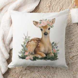 Almofada Summer Fawn Watercolor Baby Shower