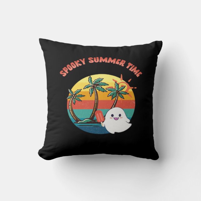 Almofada SummerEntre Vibes - Clássico de Verão Spooky (Frente)