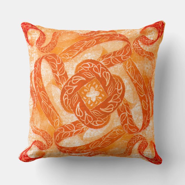 Almofada Sun-Kissed Swirl Knot Pattern (Frente)