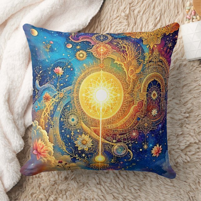 Almofada Sun Mandala Cósmica (Cobertor)