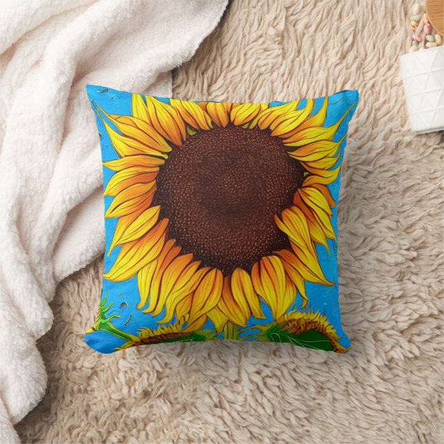 Almofada Sunflower, França (Cobertor)