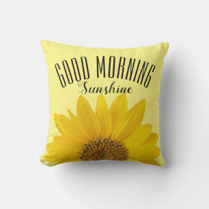 Almofada Sunflower Good Morning Sunshor Travesseiro decorat