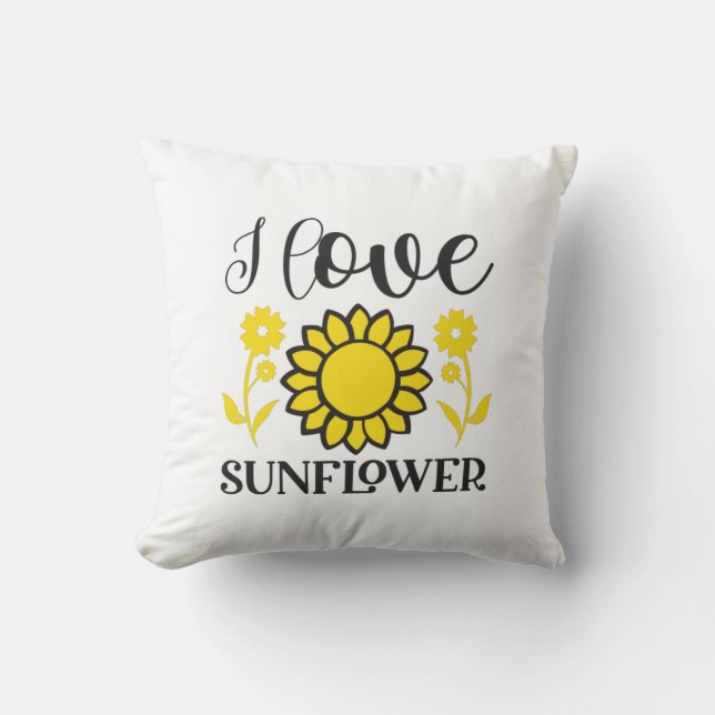 Almofada Sunflower Lover | I Love Sunflower (Frente)