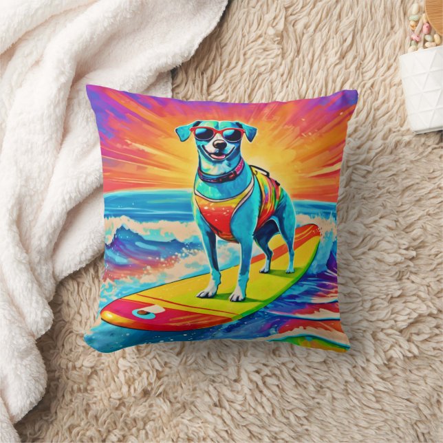 Almofada Sunny Surfing Pup: Praia Bliss (Cobertor)
