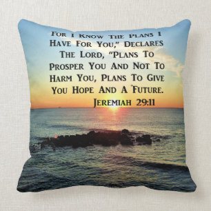 ALMOFADA SUNRISE HEAVENLY JEREMIAH 20:11 VERSO