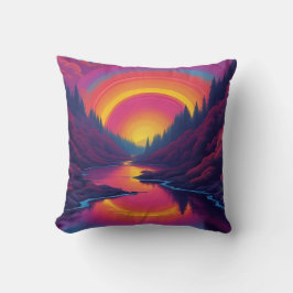 Almofada Sunrise Over The Lake