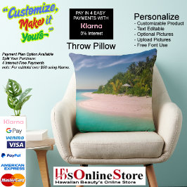 Almofada Sunset Beach Polyester Travesseiro decorativo 10