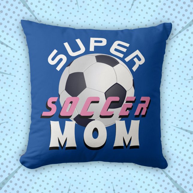 Almofada Super Futebol Mamãe Desperta Dia da Mãe (Criador carregado)