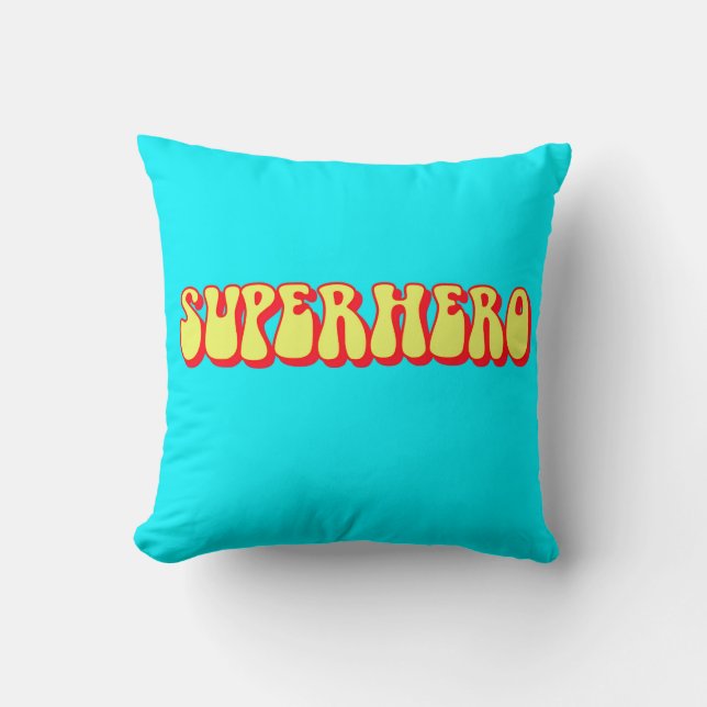 Almofada Super-herói Retro (Frente)