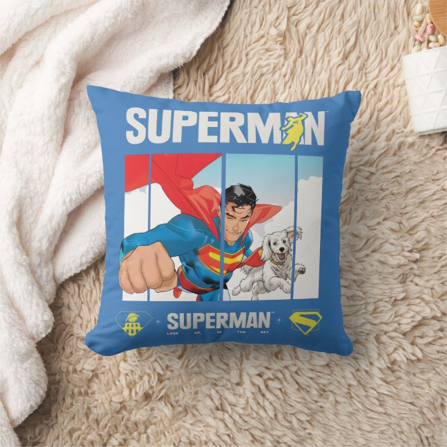 Almofada Superman e Krypto Tomar Voo (Cobertor)