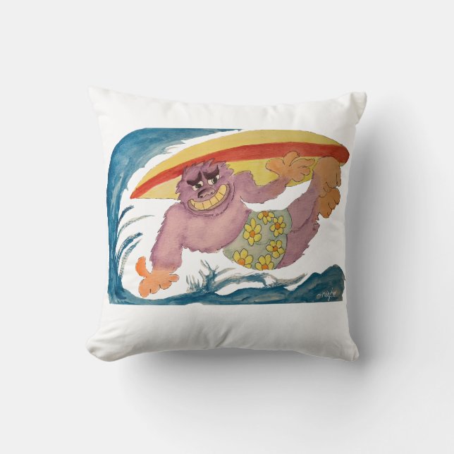 Almofada Surfer Gorilla (Frente)