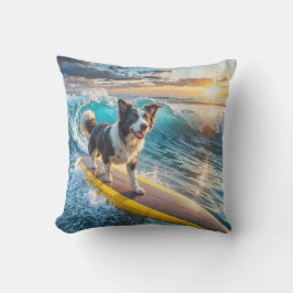 Almofada Surfing Border Collie