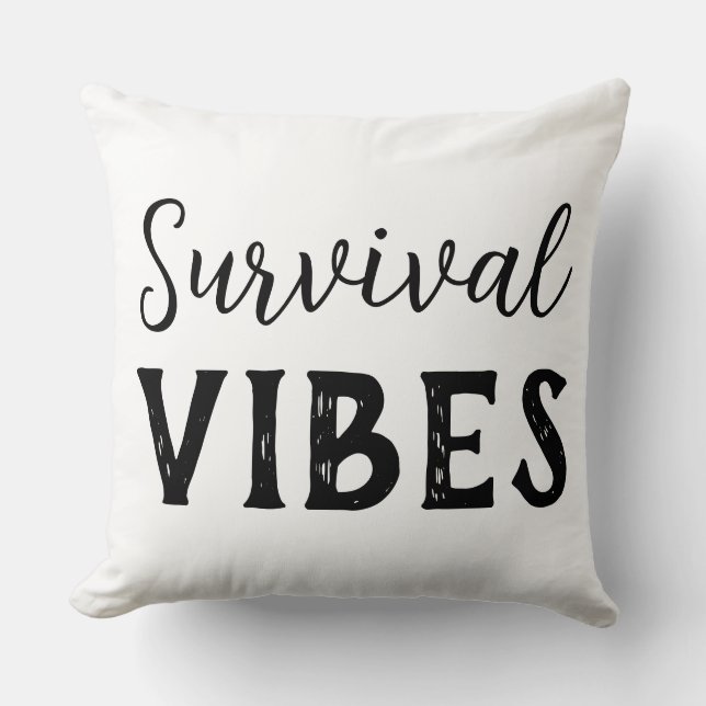 Almofada Survival Vibes (Frente)